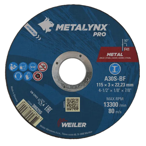 CORTE METAL 4.5" x 3.0MM METALYNX