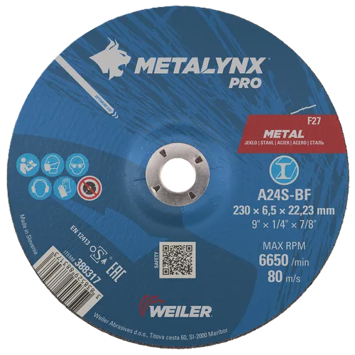 DESBASTE METAL 9" x 6.0MM METALYNX