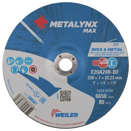 DESBASTE 9" x 7.0MM EXTRA METALYNX MAX