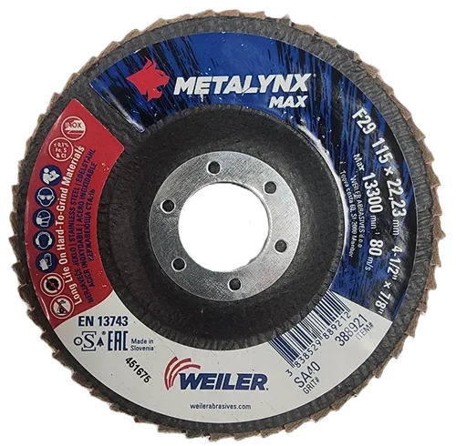 D. LAMINA 4.5" C40 INOX CERAMIC METALYNX